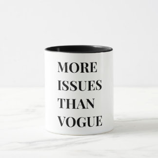Mehr Fragen als Vogue Tasse