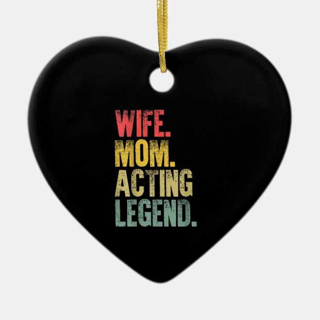 Mehr Frauen Ehefrau Mama Schauspiel Legende Keramik Ornament (Vorne)