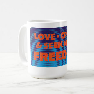 Mehr Freiheit Retro Kaffeetasse