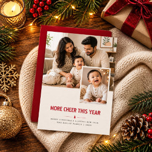 Mehr Freude in diesem Jahr Zwei Foto Weihnachten