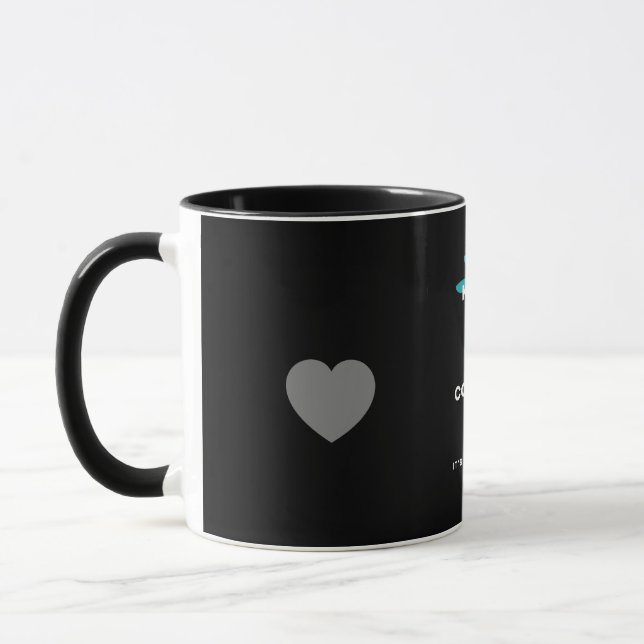 mehr Freundlichkeit, mehr Liebe Tasse (Links)
