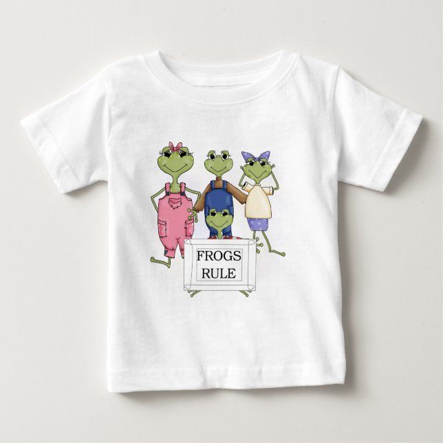 Mehr Frösche-Regel-Shirts und Geschenke Baby T-shirt (Vorderseite)