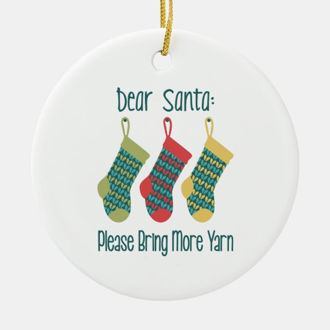 Mehr Garne Keramik Ornament (Vorne)