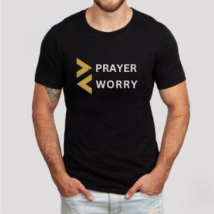 Mehr Gebet weniger Besorgnis Minimalistisch Christ T-Shirt