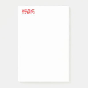Mehr Geld - mehr witzig Post-it Klebezettel
