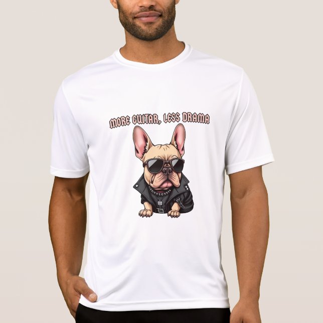 Mehr Gitarre, weniger Drama T-Shirt (Vorderseite)