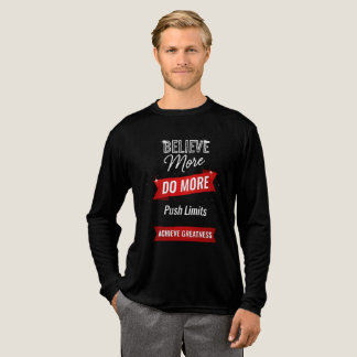 Mehr glauben, mehr tun, Gutes erreichen Tri-Blend Shirt