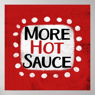 Mehr Hot Sauce Poster Wall Art