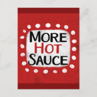 Mehr Hot-Sauce-Postkarte