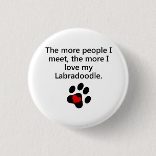 Mehr i-Liebe mein Labradoodle Button