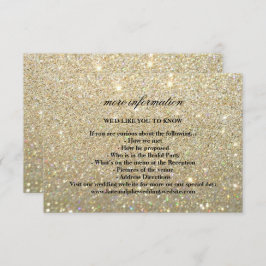 Mehr Info Wedding Card - Gold Glit Fab Einladung