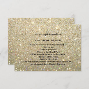 Mehr Info Wedding Card - Gold Glit Fab Einladung