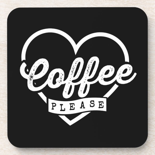 MEHR KAFFEE BITTE GETRÄNKEUNTERSETZER (Vorderseite)