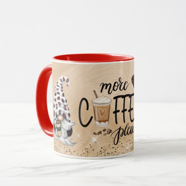 Mehr Kaffee bitte Nomaden Tasse (Vorderseite Links)