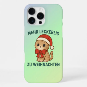 Mehr Leckerlis zu Weihnachten - lustige katzen iPhone 16 Pro Max Hülle