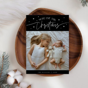 Mehr Liebe Dieses Weihnachts-Schwarzes Foto Geburt Ankündigung