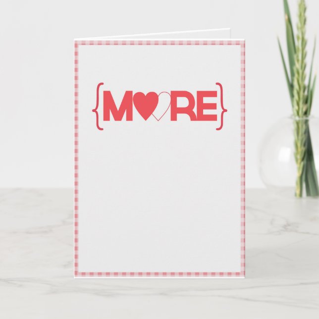 Mehr Liebe Feiertagskarte (Vorderseite)