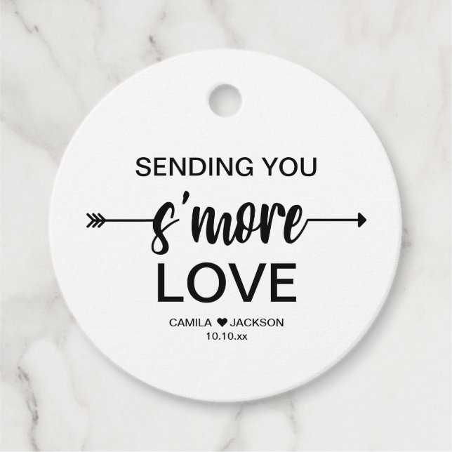 Mehr Liebe Hochzeit Geschenkanhänger (Vorderseite)