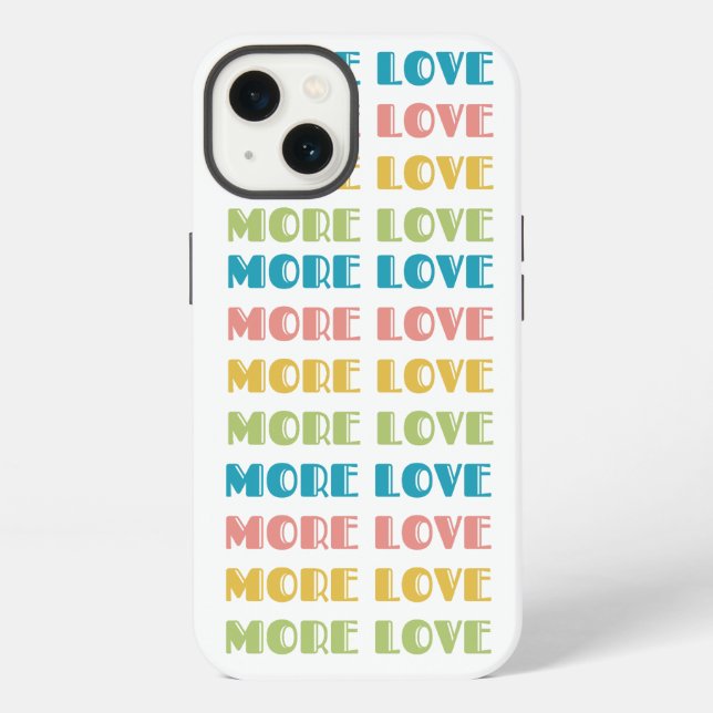 Mehr Liebe  iPhone Hülle (Rückseite)