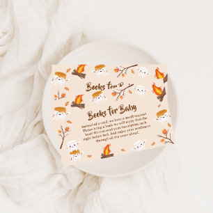 Mehr Liebe Rustikale Camping Bücher für Babydusche Begleitkarte