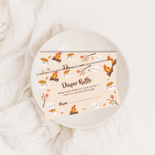 Mehr Liebe Rustikale Fall Windeln Raffle Babydusch Begleitkarte