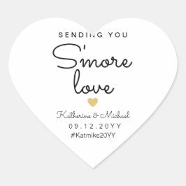 Mehr Liebe Spaß Gastgeschenk Hochzeit senden Herz-Aufkleber