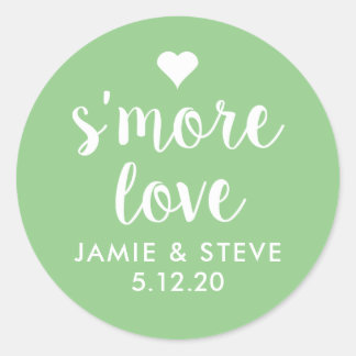 Mehr Liebe Sticker, Smore Gefallen Sticker