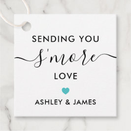 Mehr Liebe-Tag, Türkis Hochzeit Geschenkanhänger