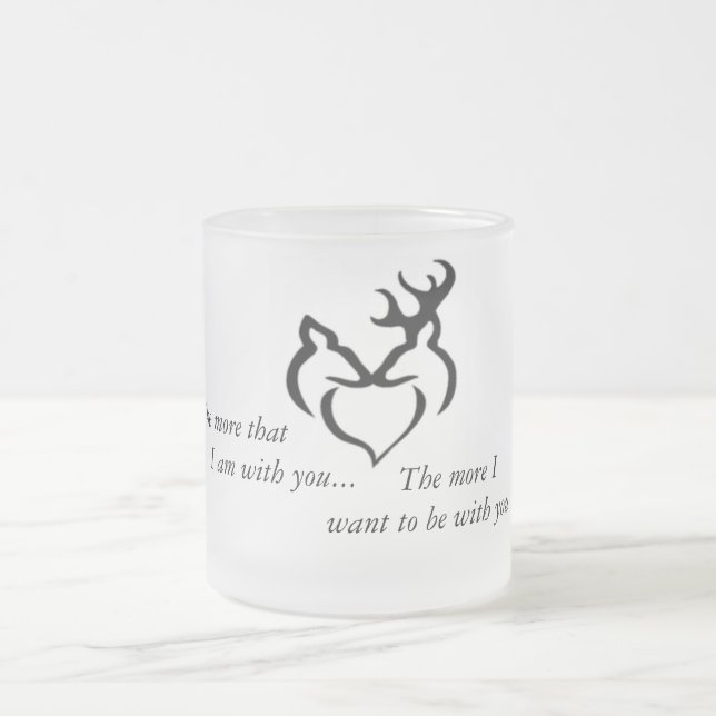 Mehr Liebe-Tasse Mattglastasse (Mittel)