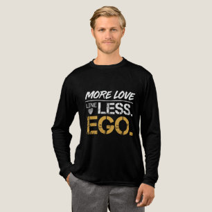 Mehr Liebe Weniger Ego Positives Zitat Typography Tri-Blend Shirt