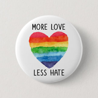 Mehr Liebe weniger Hass Button