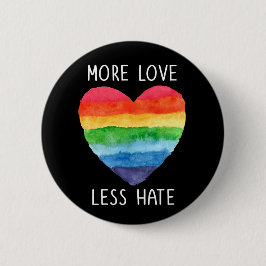 Mehr Liebe weniger Hass Button