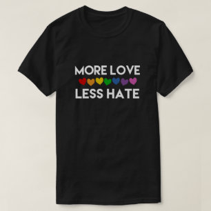 MEHR LIEBE. WENIGER HASS. RAINBOW HÖRT. GAY PRIDE T-Shirt