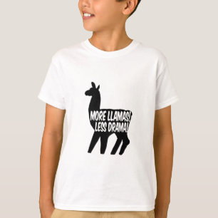 Mehr Llamas weniger Drama T-Shirt