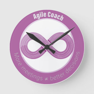 Mehr Meetings sind nicht immer besser Runde Wanduhr