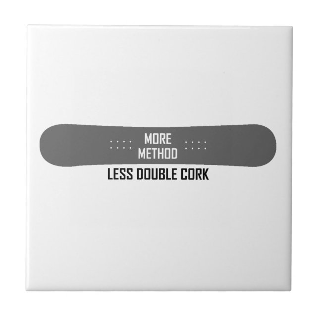 Mehr Methode weniger Doppelkorken Fliese (Vorderseite)