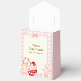 Mehr Milch & Cookie Gingham Winter Baby Dusche Geschenkschachtel