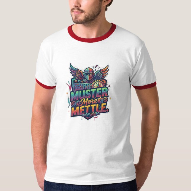 Mehr Mut Muster. T-Shirt (Vorderseite)