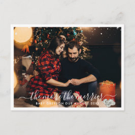 Mehr noch: | Ankündigung der Schwangerschaft im Fo Postkarte