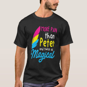 Mehr Pan als Peter Funny Lgbtq Quees Allesexual T-Shirt