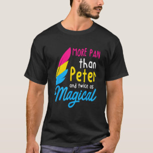 Mehr Pan als Peter Funny LGBTQ Quees Allesexuelles T-Shirt