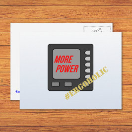 Mehr Power lustig beim Rower Postkarte