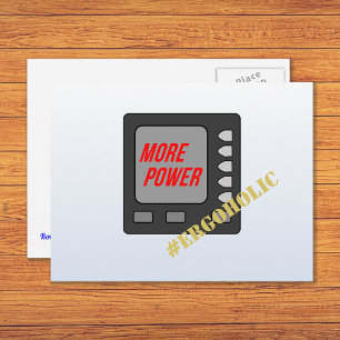 Mehr Power lustig beim Rower Postkarte