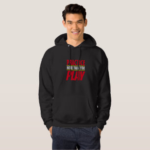 Mehr praktizieren Motivierend Phrase Red Typogra Hoodie