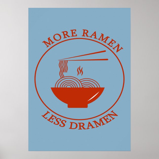 Mehr Ramen weniger Dramen Poster (Vorne)