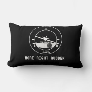 Mehr rechts Rudder CFI Flight Instructor Pilot Ges Lendenkissen