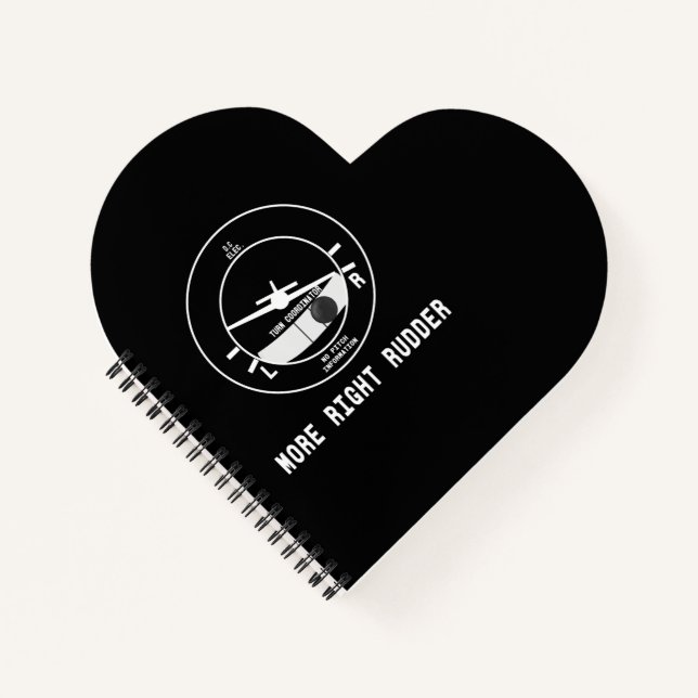 Mehr rechts Rudder CFI Flight Instructor Pilot Ges Notizbuch (Vorderseite)