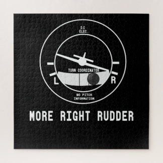 Mehr rechts Rudder CFI Flight Instructor Pilot Ges Puzzle
