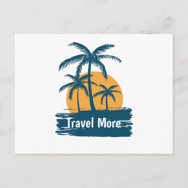 Mehr reisen postkarte (Vorderseite)