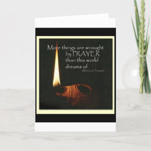 Mehr Sachen sind durch Gebet bearbeitet Karte